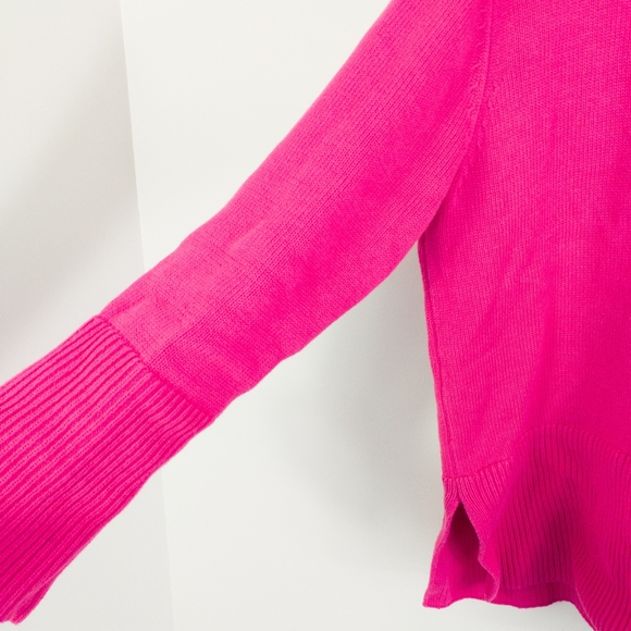 Gap Relaxed Crew Neck Sweater Fuchsia Pink Size Large - Picture 6 of 9
